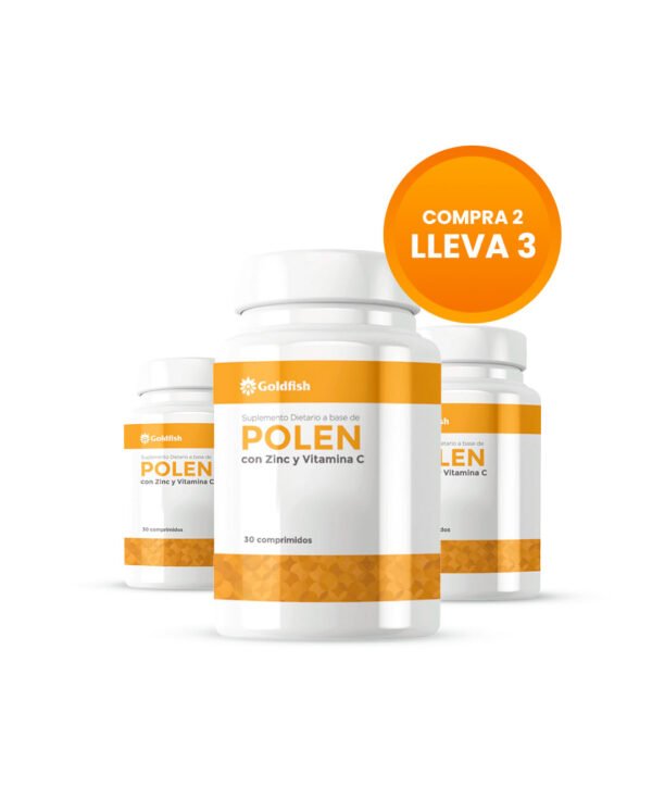 FOCUS PRO Comprá 2 y llevá 3 - Polen con Zinc y Vitamina C x 30 Comprimidos Goldfish