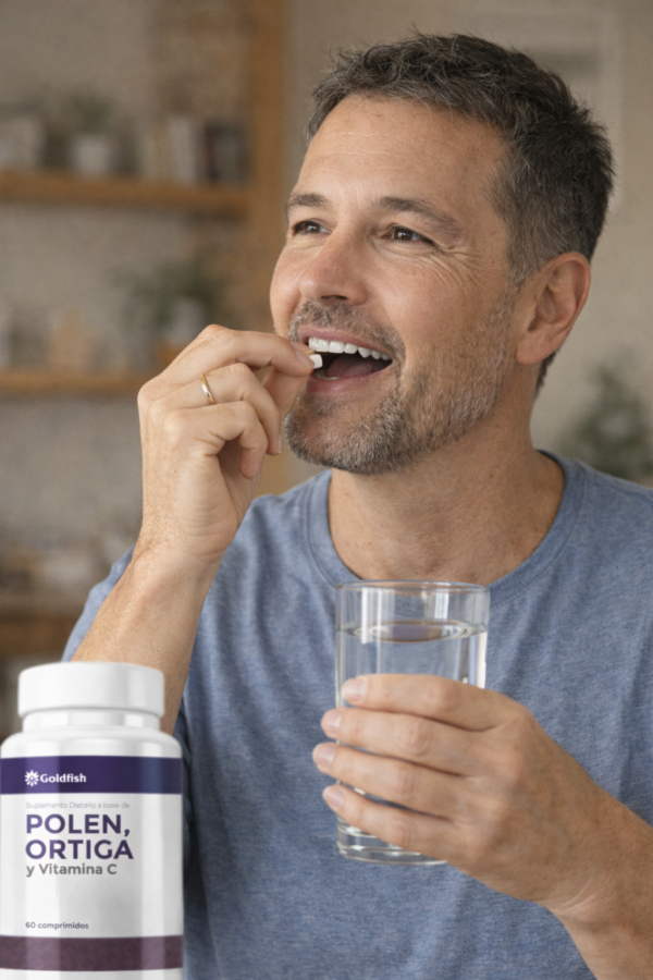 VIGOR MAX Comprá 3 y llevá 6 - Polen con Ortiga y Vitamina C x 30 Capsulas Goldfish