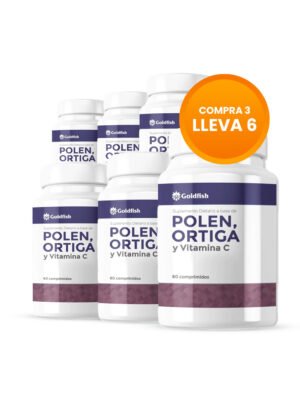 VIGOR MAX Comprá 3 y llevá 6 - Polen con Ortiga y Vitamina C x 30 Capsulas Goldfish